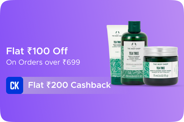 The Body Shop : Flat ?100 Off on orders over ?699 + 